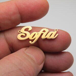 14k Gold Name Plate SOFIA